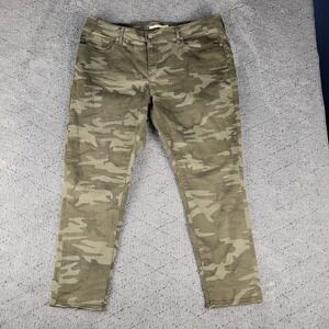 Levis Jeans Womens 18W Plus Size Camo 711 Skinny High Rise Stretch Streetwear